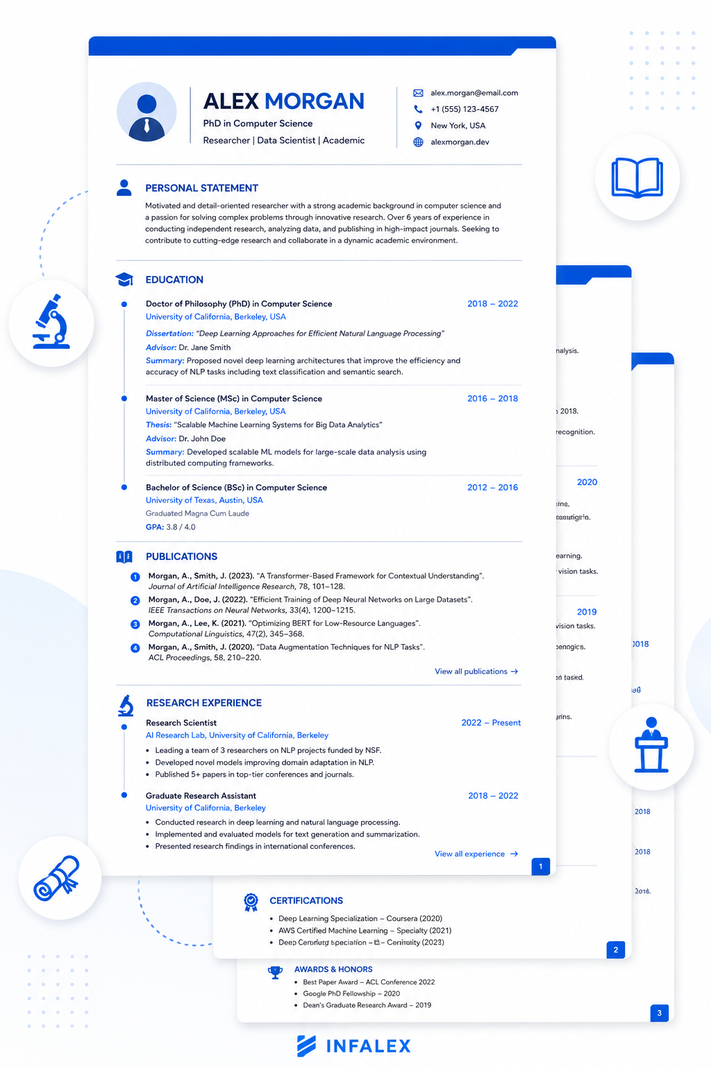 What a professional CV looks like